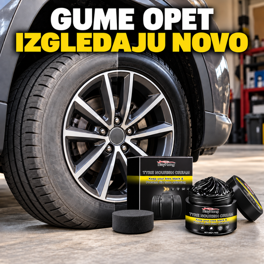 Krema za negu auto-guma – vratite im duboku crnu boju