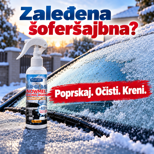 Sprej za otapanje snega i leda – očistite stakla za nekoliko sekundi
