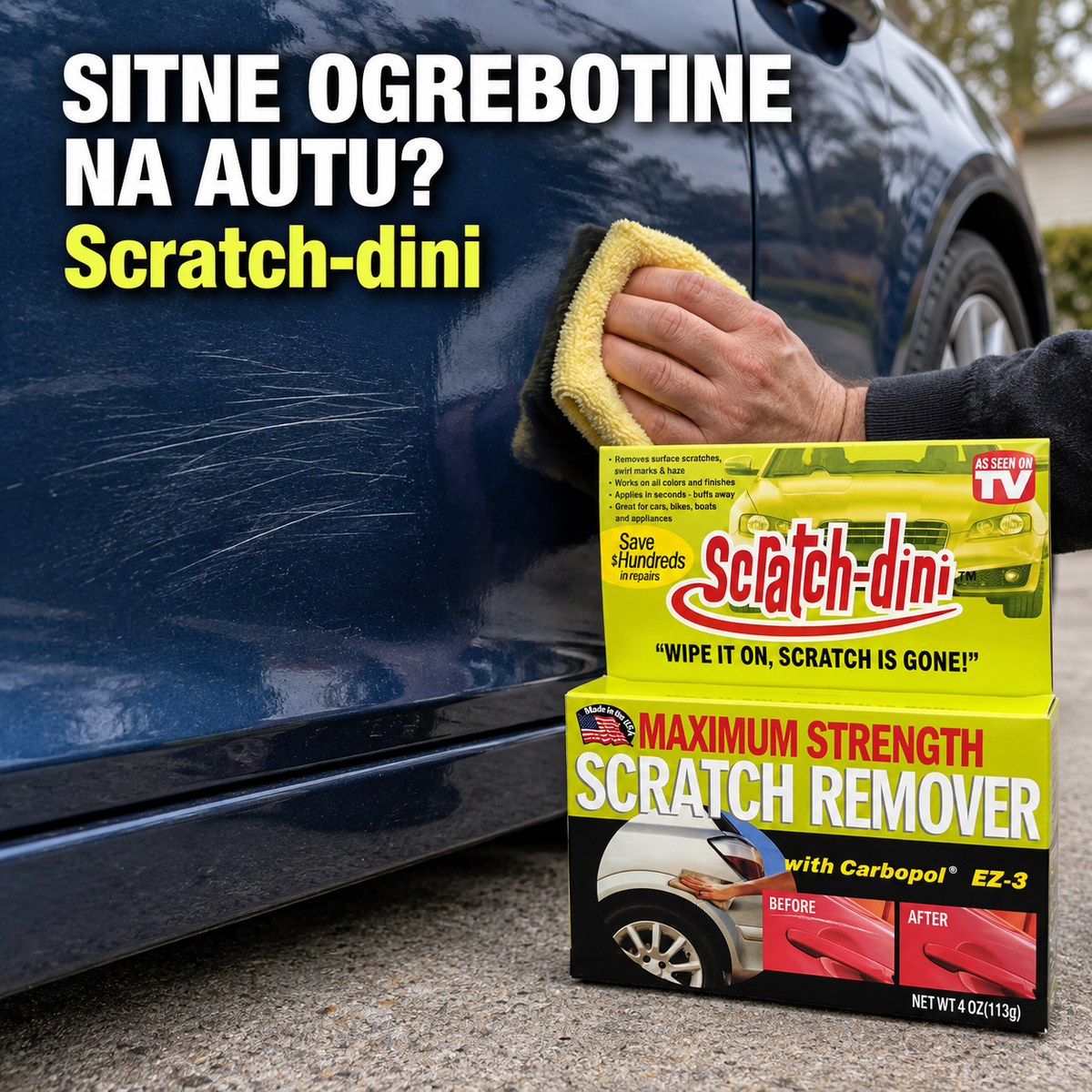 Pasta za uklanjanje ogrebotina sa automobila